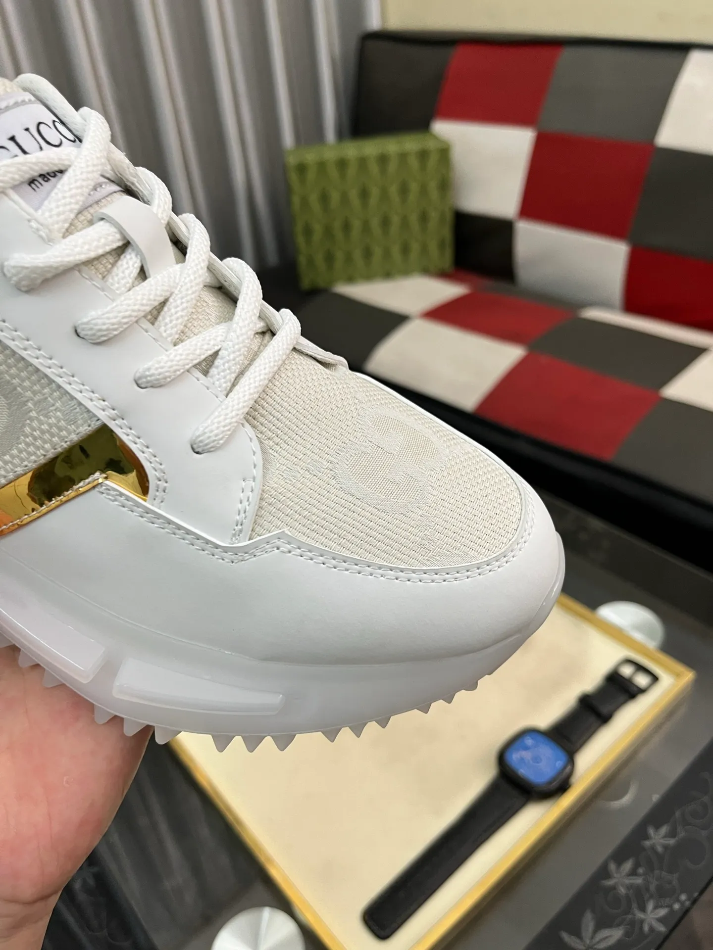 Men's Men's Shoes 💰458⌚️⌚️【GUCCI】Gucci men's latest white shoe series casual shoes! The official website is built 1:1. Upper: Made of imported cowhide, with electric embroidery ➕Inner lining: Made of high-quality first-layer pigskin, soft and comfortable. Picky material selection and exquisite workmanship give you the best enjoyment. Size: 38-44 yards, 4️⃣ colors available.